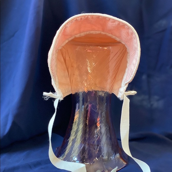 Infants Vintage Pink Bonnet, size small - Picture 5 of 5